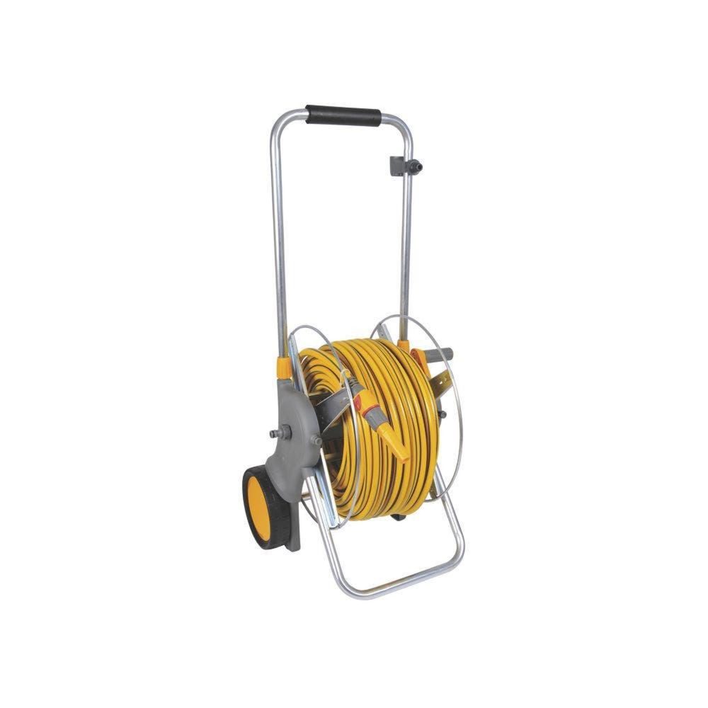 TRICOFLEX Dévidoir chariot métal équipé de 30 m de tuyau d'arrosage-2461r0000