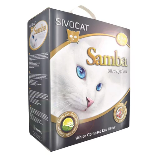 Déco au jardin：Litière minérale agglomérante pour chat Samba - 6 L
