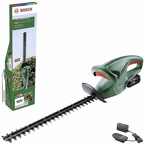 Taille-haie sans fil EasyHedgeCut 18-44 – lame 44 cm, batterie 18 V 2,0 Ah, chargeur inclus