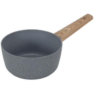 Casserole en aluminium forgé manche effet bois (20 cm)