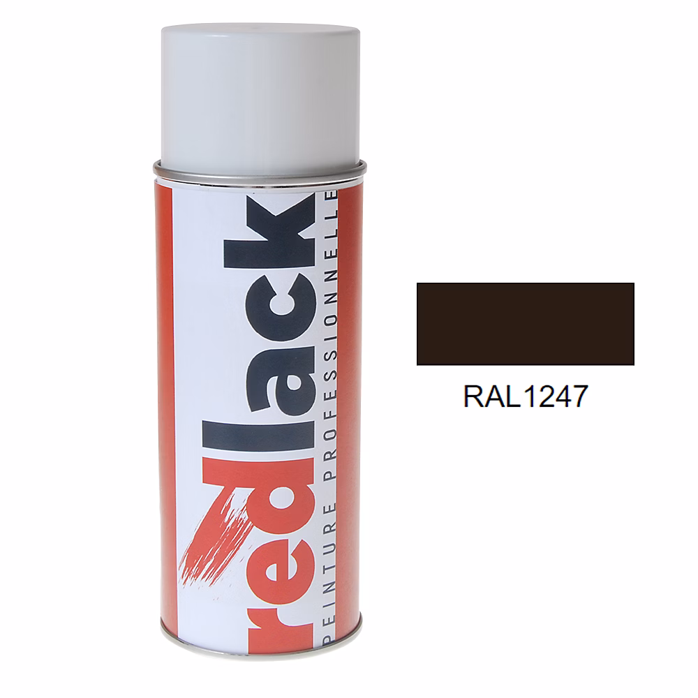 Bombe de peinture Aérosol – spray | 400ml | RAL 1247 Bronze 1247 | Brillant | multisupport | Redlack | RAL1247