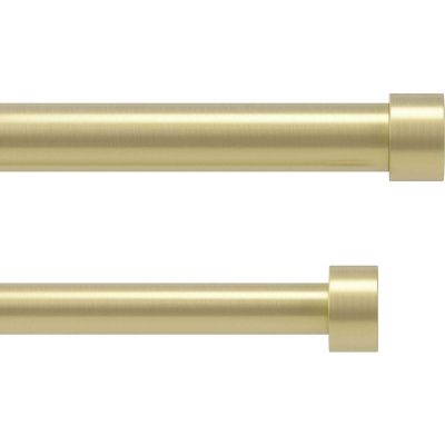 Tringle à rideaux double en acier laiton Cappa (Longueur réglable de 168 à 305 cm)