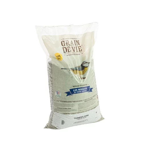 Sélection utile：Graines de tournesol striées pour oiseaux Grain de Vie - 12 kg