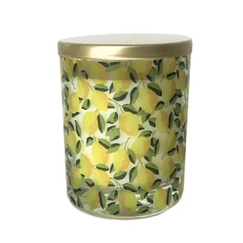 Pour mieux profiter du jardin：Bougie jaune Lothantique Amélie et Mélanie Citronnade - 160 g