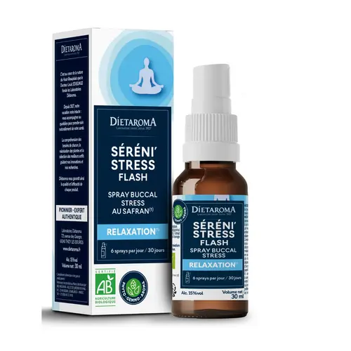 Jardin facile：Spray Séreni'Stress Flash DIETAROMA - 30 ml