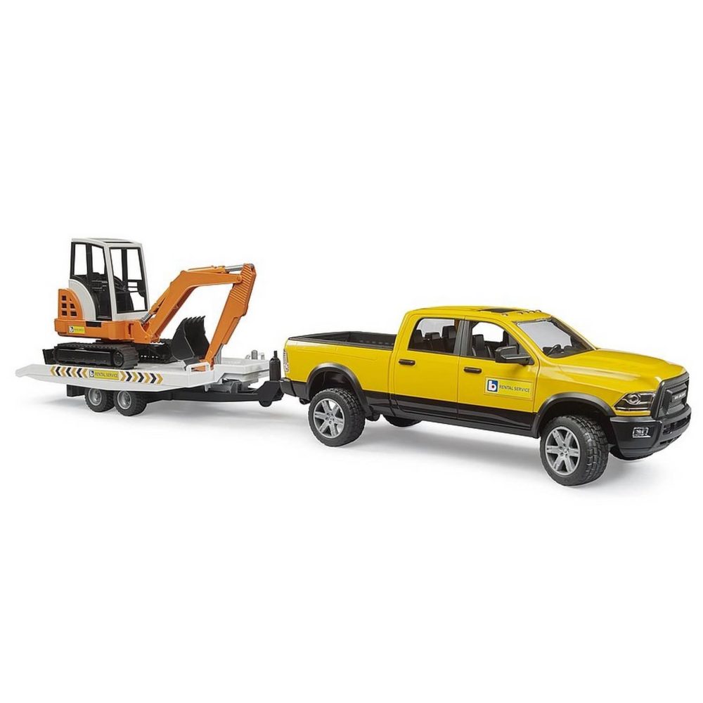 Bruder RAM Rental Service avec mini-pelleteuse – Outillage de jardin