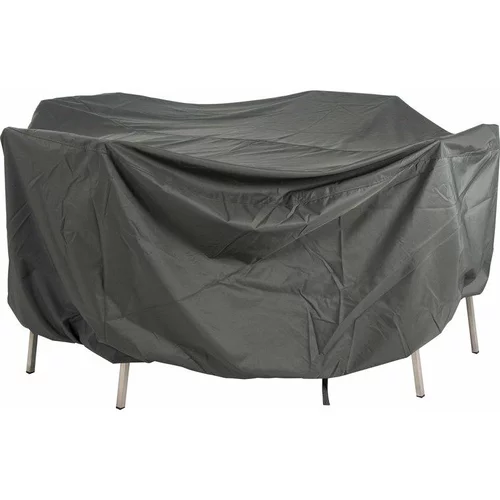 Nature extérieur：Housse pour table et fauteuil coloris gris en coton polyester - 250 x 150 x 90 cm