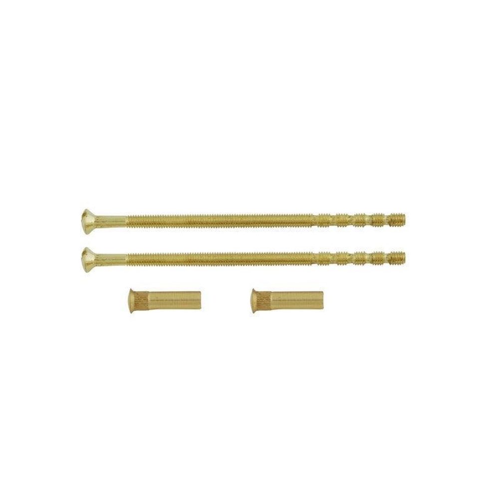 CENTRALE BRICO Lot De 2 Vis Et 2 Douilles Acier Laitonné, L.9 X L.0.7
