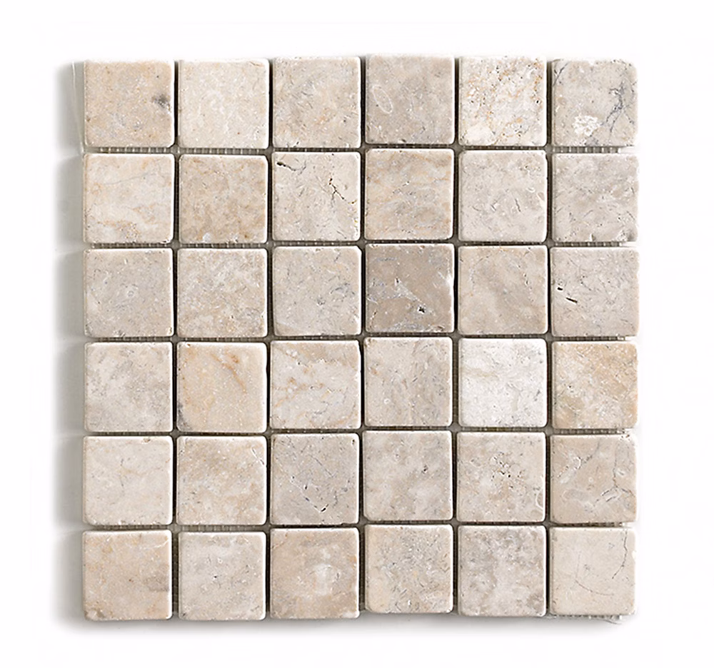 Carrelage de mosaïque/Plaque mosaïque mur et sol en marbre naturel coloris blanc – 30 × 30 cm