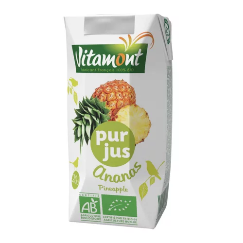 Jardin à vivre:Pur jus d’ananas bio 6 x 20 cl