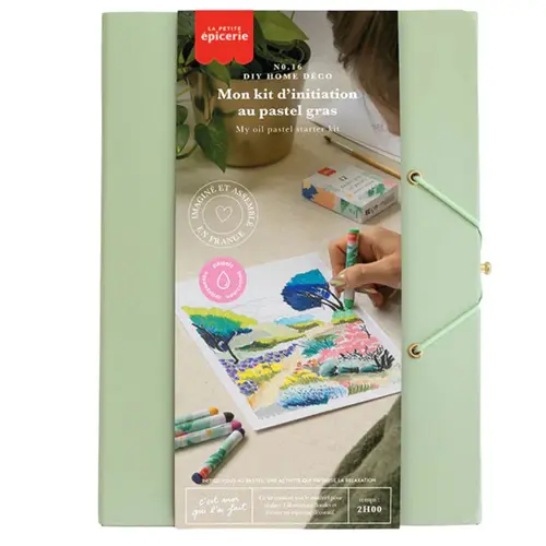 Malin pour le jardin：Kit DIY Home Déco Initiation au pastel gras La Petite Épicerie - 21 x 3 x 17 cm