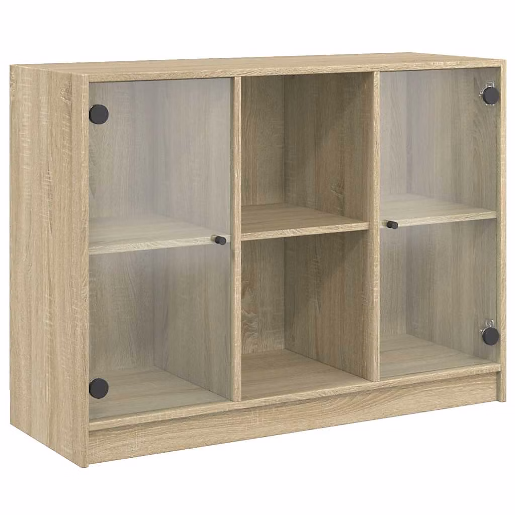 Buffet chêne sonoma 102 × 37 × 75 – 5 cm bois d'ingénierie vidaXL