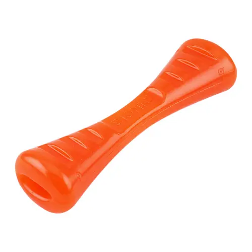 Fonctionnel au jardin：Jouet pour chien en caoutchouc coloris orange bâton Bionic Urban Stick - Taille M