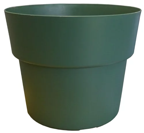 Jardin sélection：Pot en plastique recyclé vert Mélèze Cocoripot 2 L - Ø 17 x H 12 cm