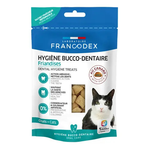 Jardin et pratique:Friandises hygiene bucco-dentaire pour chat
