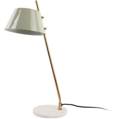 Lampe à poser en métal et marbre Savvy (Vert jade)
