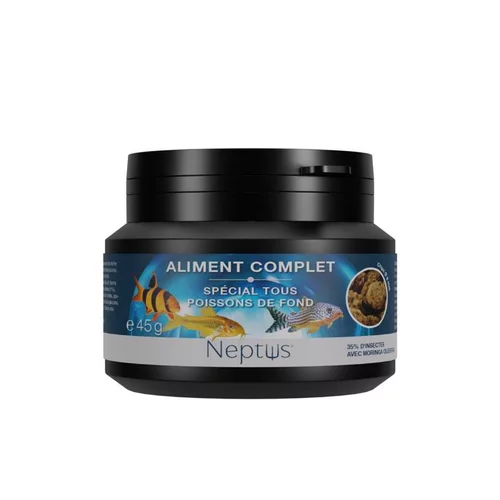 Simple au jardin：Aliment complet pour tous poissons de fond Neptus - 100 ml