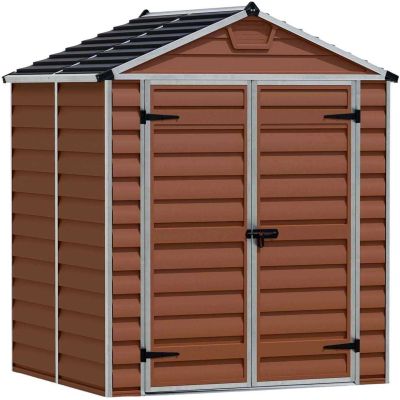Abri de jardin en aluminium et polycarbonate ambre Skylight (2.8m²)