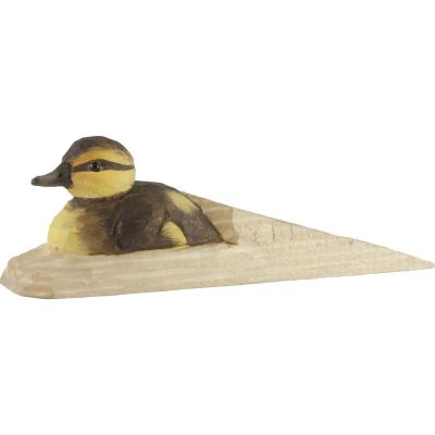 Cale-porte en bois sculpté à la main Animal (Caneton)
