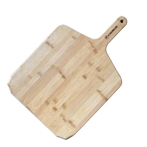 Jardin à vivre:Planche à découper pizza en bambou Le Marquier - L 31 x P 48 x H 2 cm