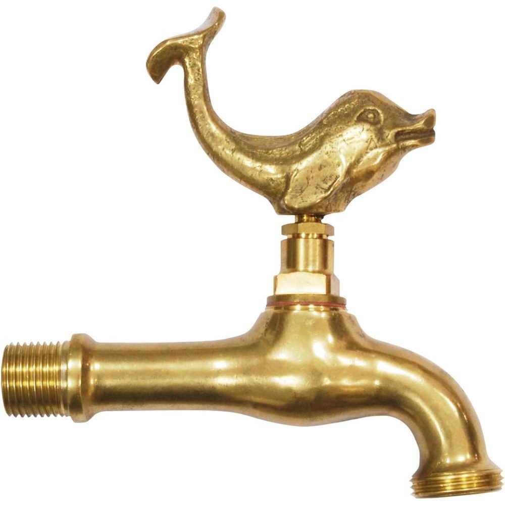 CENTRALE BRICO Robinet de jardin animal Dauphin entrée mâle 15x21, M20x27 livré avec rosace – Matériel de jardin