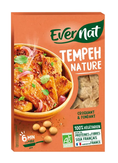 Pour valoriser votre jardin：Tempeh nature bio Evernat - 170 g