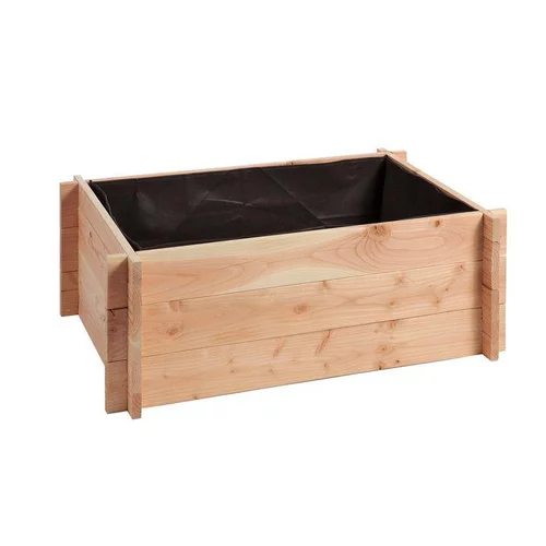 Choix extérieur：Potager rectangulaire avec feutre géotextile botanic® - 90 x 60 cm