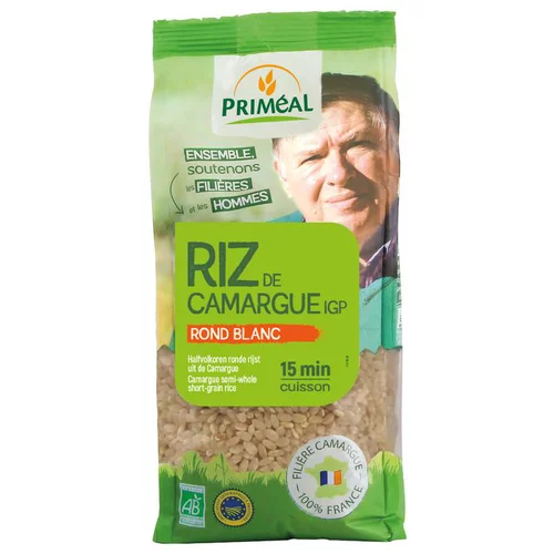 Pour tous les jours：Riz rond blanc bio de Camargue en sachet de 500 g