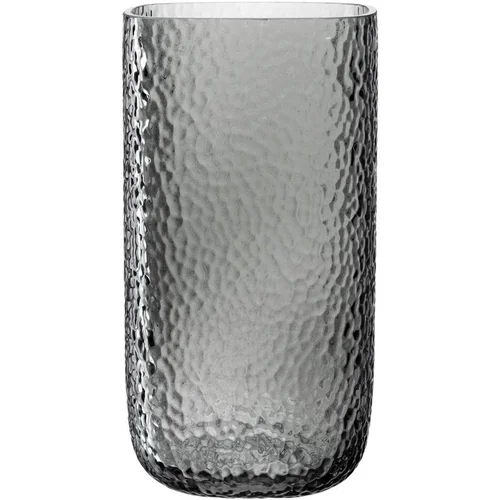 Nature facile:Vase en verre gris Martello - 15 x 15 x 29 cm