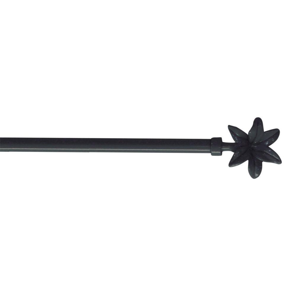 Douceur d'Intérieur Tringle déco extensible fleurella 60-80cm anthracite – Collection extérieure