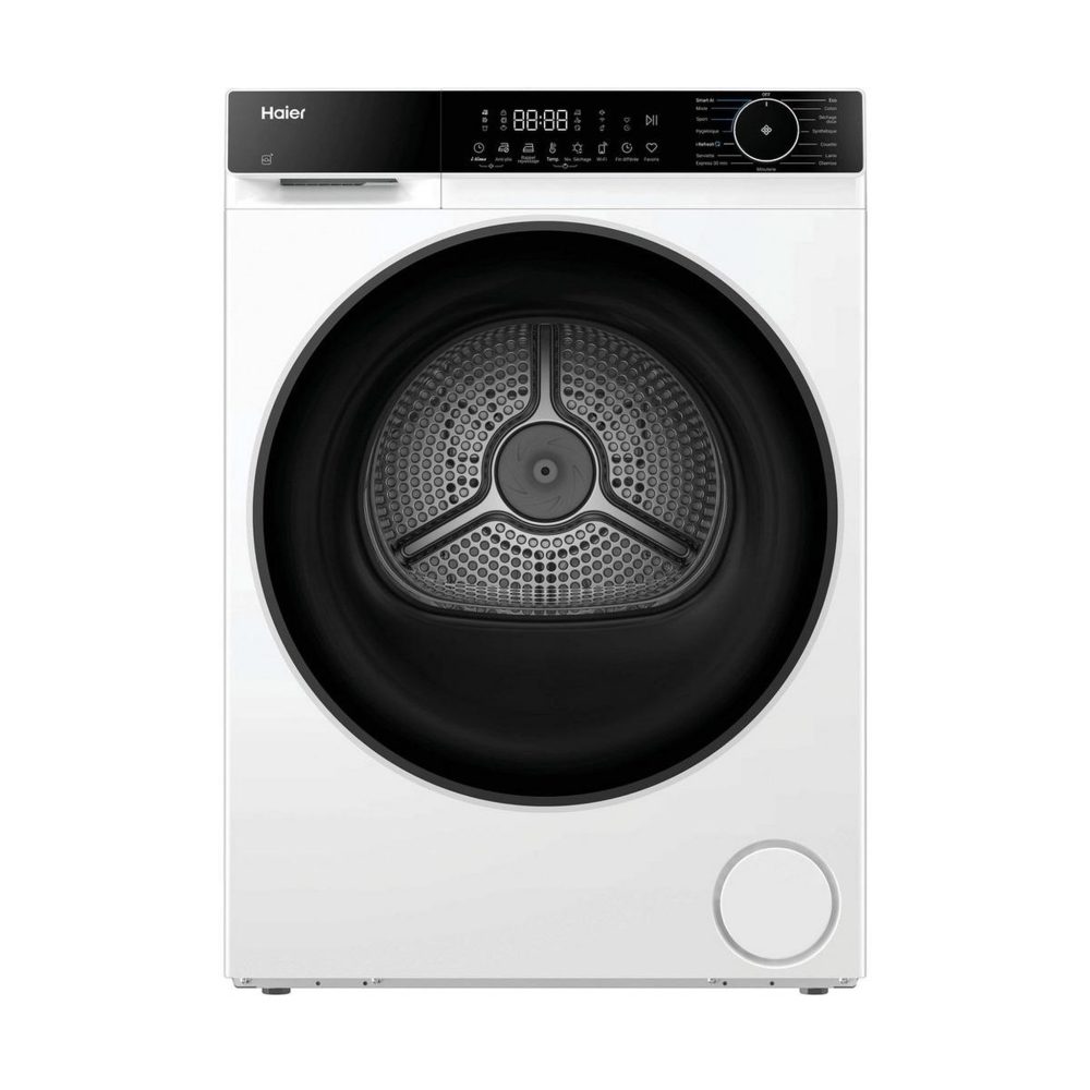 HAIER Sèche-linge pompe à chaleur 60cm 12kg blanc - hd120-e357u1-fr