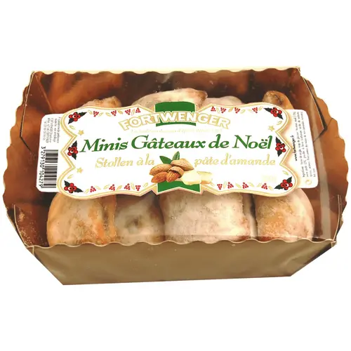 Utile jardin：Mini gâteaux de Noël bouchées de stollen pâte d'amandes Fortwenger - 350 g