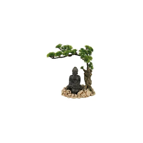 Pour vos extérieurs：Décor avec diffuseur bouddha et bonzaï L14,5xl12xh20 cm