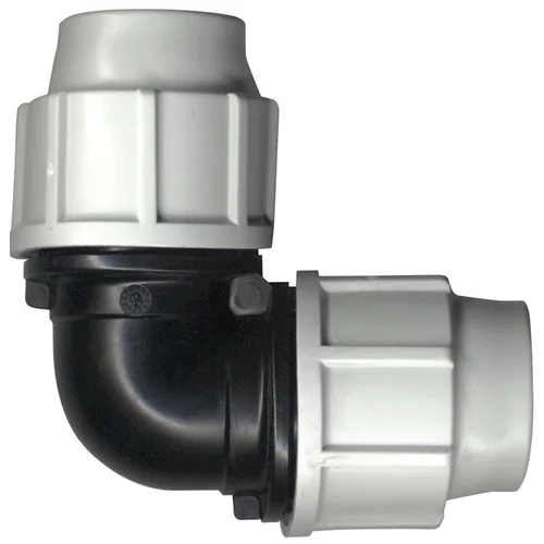 Une touche jardin:Raccord de compression avec coude égal Plasson Ø 25 mm