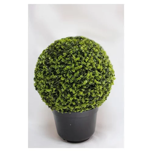 Pour aménager le jardin：Boule de buis artificiel en pot - Ø 16 cm