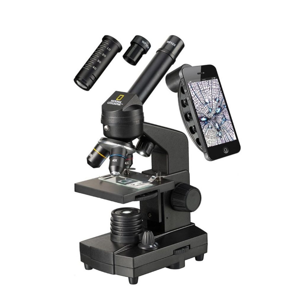 Bresser Microscope 40-1280x Nat Geo + support smartphone