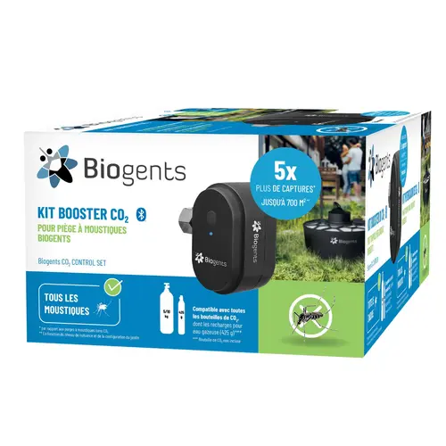 Pour votre confort en extérieur:Kit CO2 Booster Biogents pour piège à moustiques