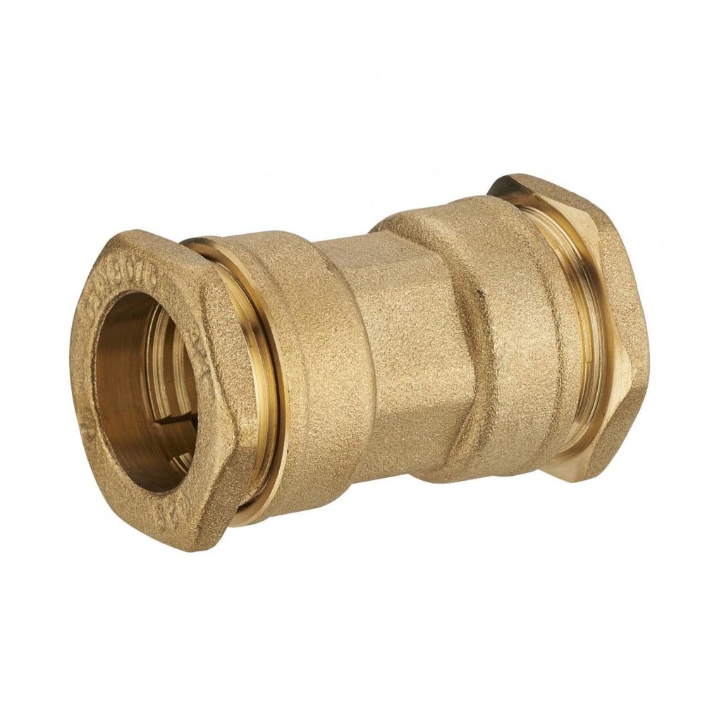 CENTRALE BRICO Manchon à compression laiton D.25 pour tube en polyéthylène