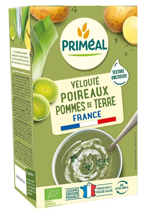Essentiel pour le jardin：Velouté onctueux bio poireau Primeal - 1 L
