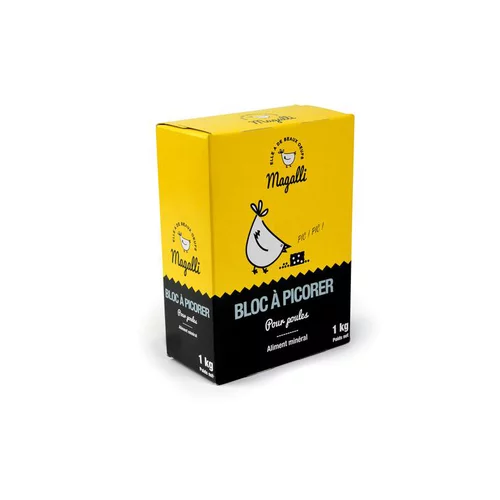 Pour vos envies de jardin：Bloc à picorer jaune en format de 1 kg