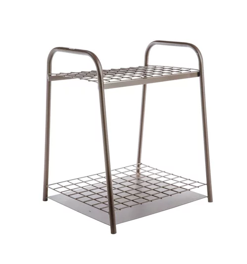 Mon jardin:Range-outils marron en métal Devaux - 60 x 40 x 70 cm