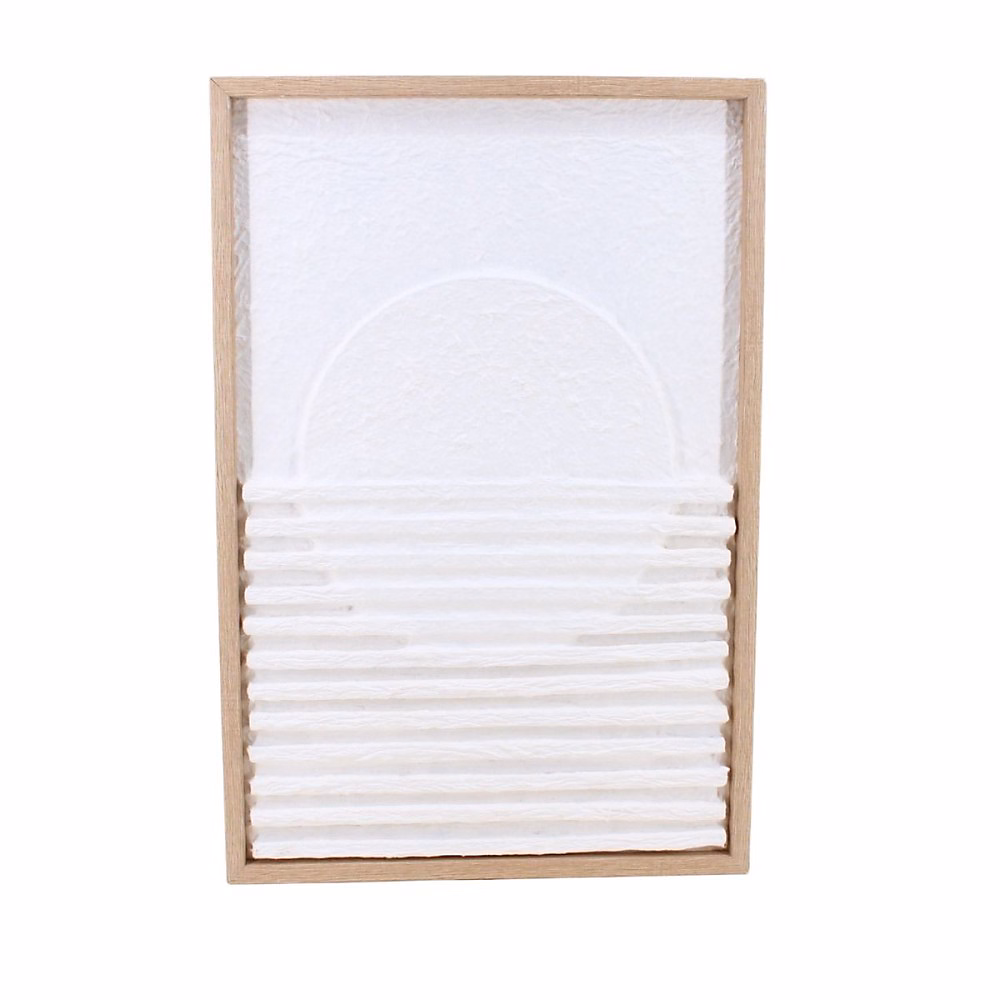 Cadre décoratif en relief blanc 40 × 60cm