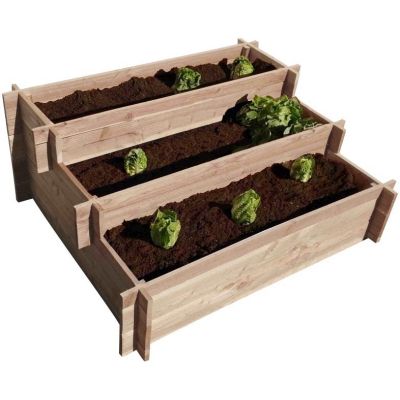 Carré potager 3 étages en bois de douglas