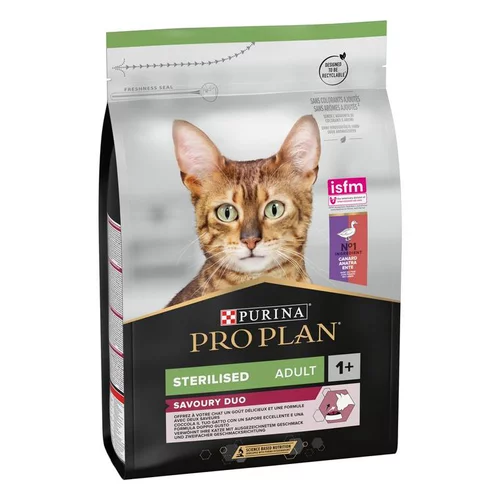 Esprit végétal:Croquette pour chat adulte stérilisé au canard Pro Plan - 3 kg
