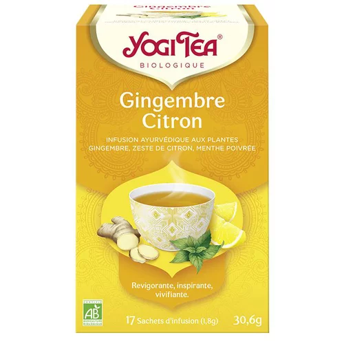 Adapté à votre jardin：Yogi tea gingembre citron.17 sachets