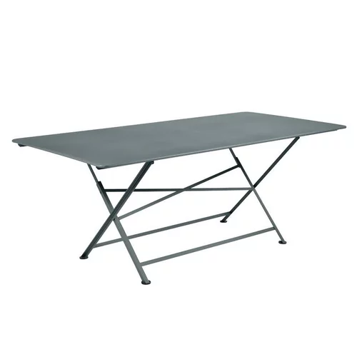 Idée extérieure：Table de jardin Cargo FERMOB Gris orage L190xl90xh74