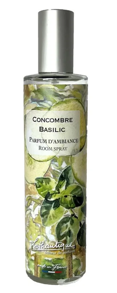 Pour votre quotidien：Parfum d'ambiance Lothantique Jardin d'aquarelles Concombre Basilic – 100 ml