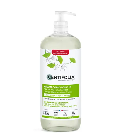 Nature pour le jardin:Shampooing douche bio pour toute la famille Centifolia - 1 L