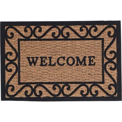 Paillasson caoutchouc et coco Welcome