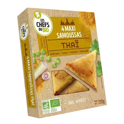 Sélection pratique:Maxi samoussas thai Les p'tits chefs du bio - 4 x 55 g